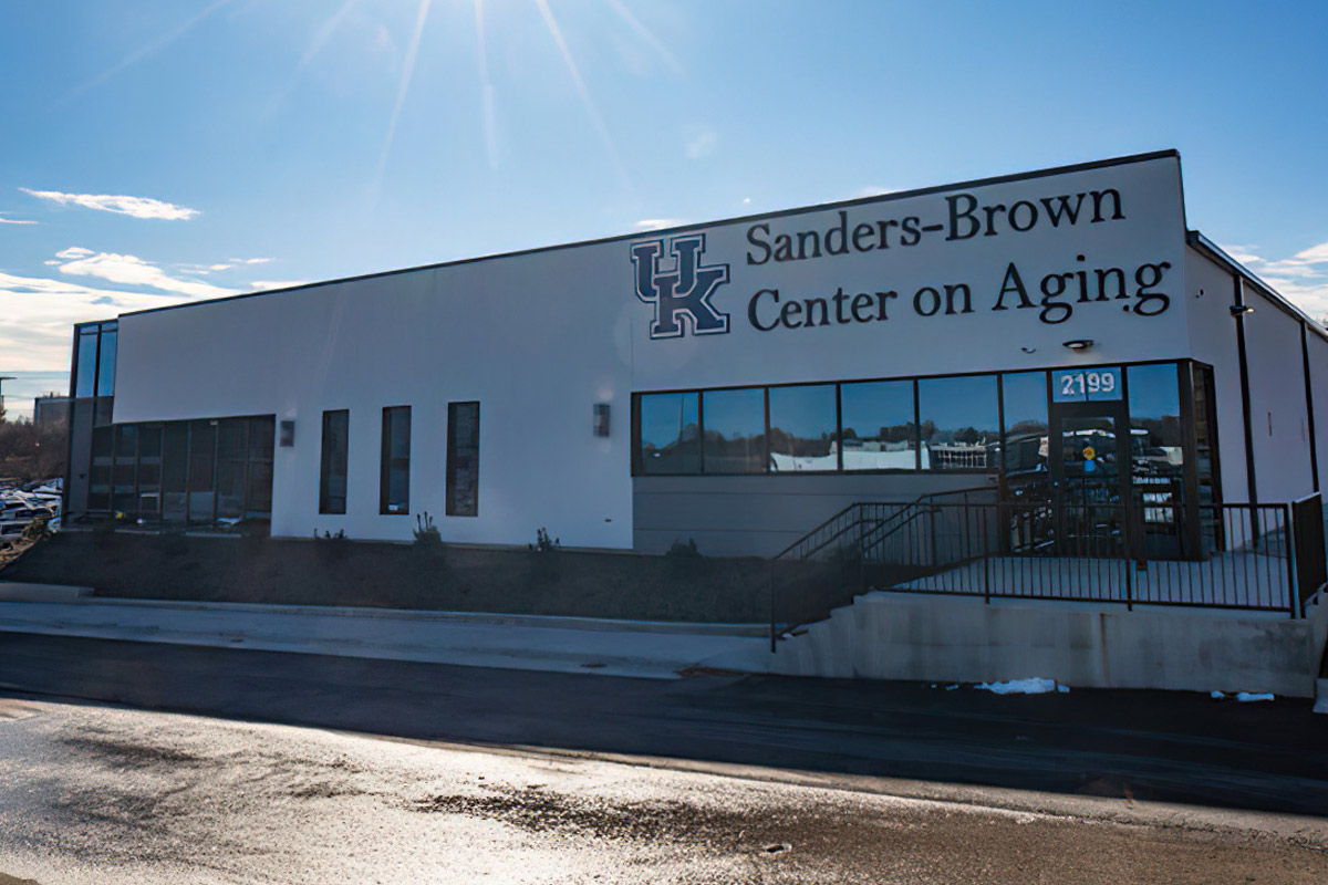 Exterior of UK Sanders-Brown Center on Aging