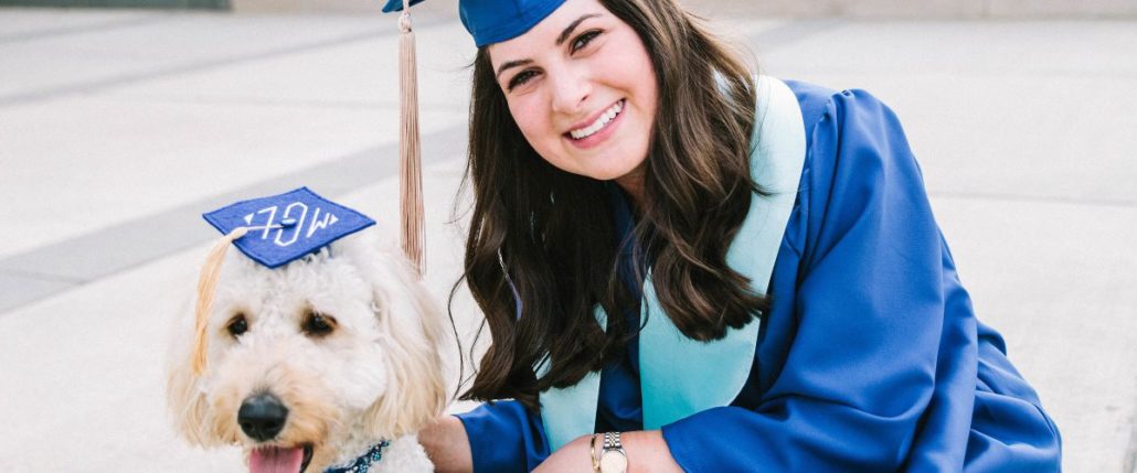 Allison Couri with her dog, Magnolia.