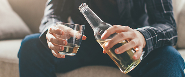 Man pouring a drink