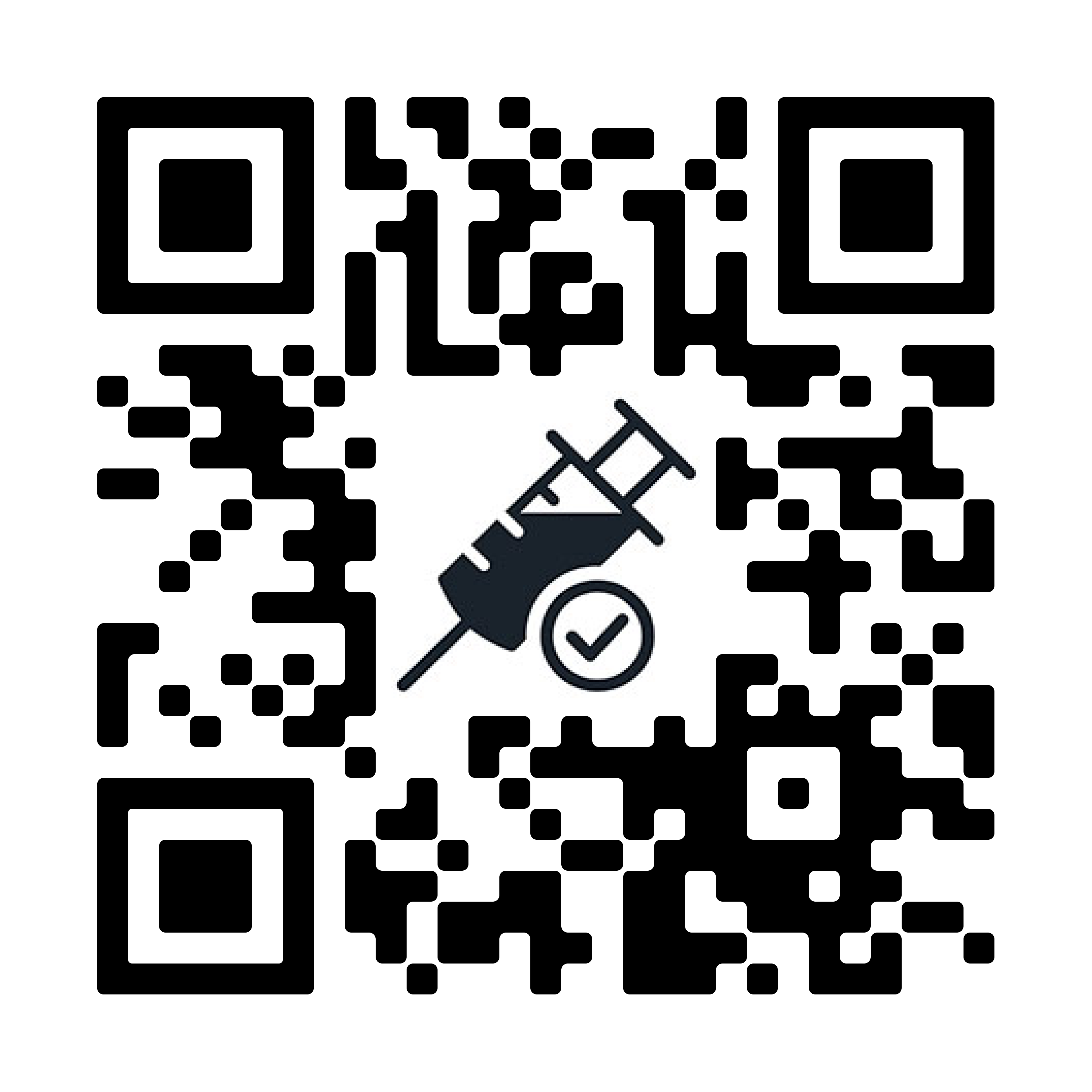 QR code to schedule vaccine appointments