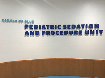 Circle of Blue Pediatric Sedation and Procedure Unit