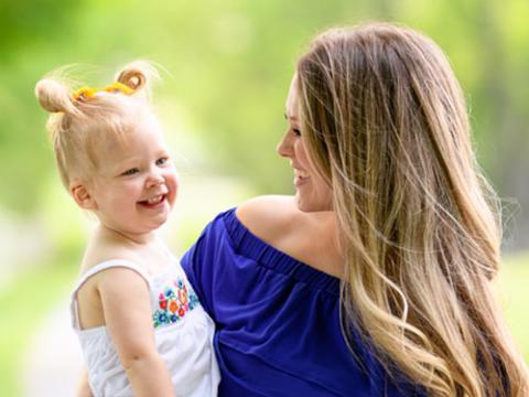 Jade Watts with her mother, Courtney.