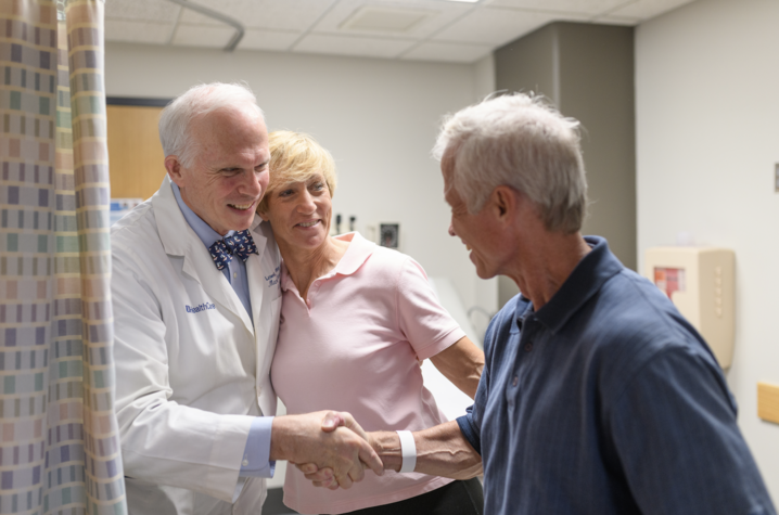 Joe and Cathy Marksteiner with Dr. Lowell Anthony.