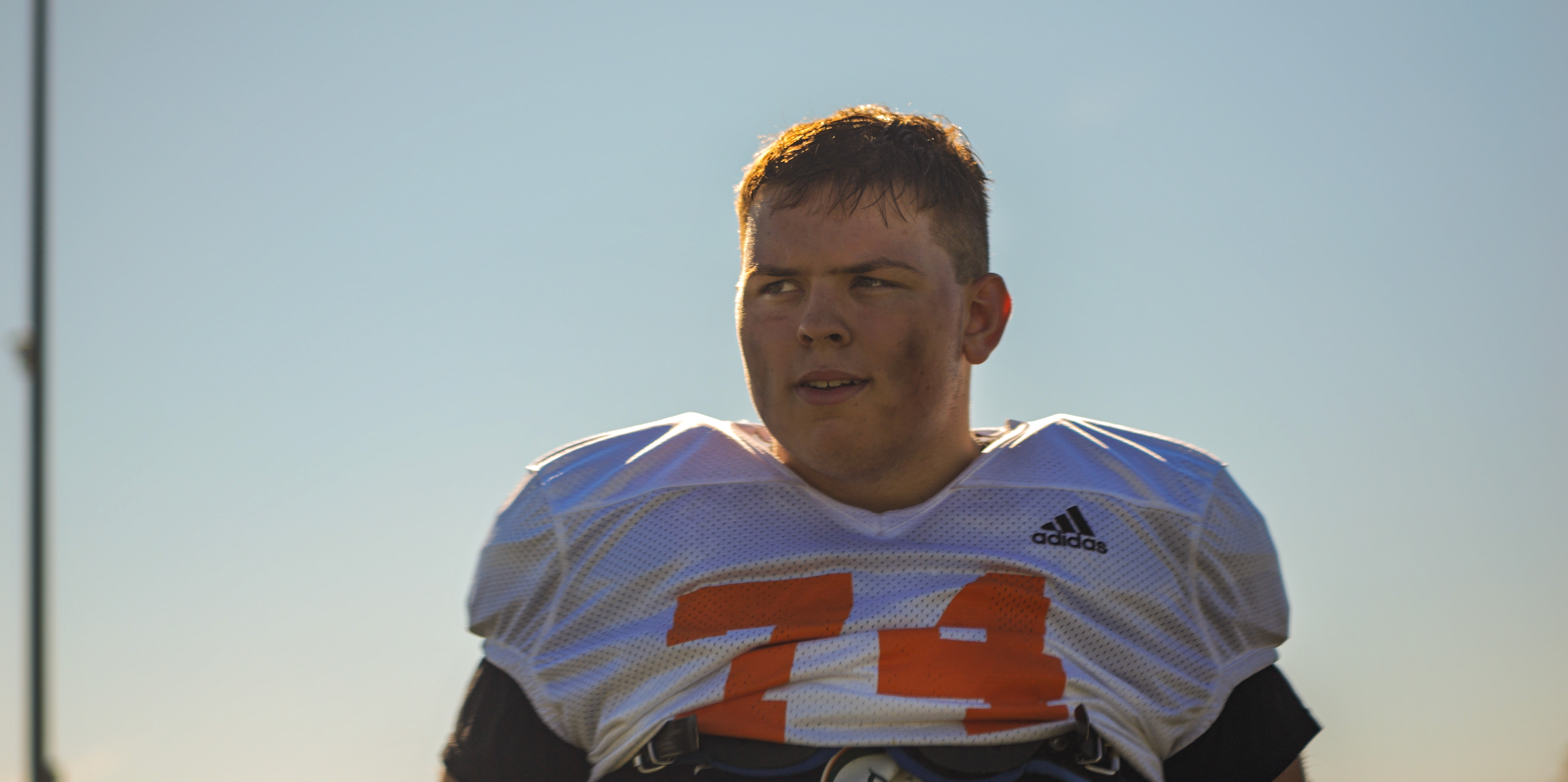 Walker Johnson, a football player at Frederick Douglass High School.