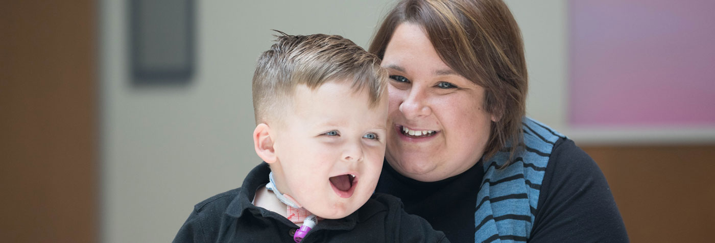 Kase Chaney and his mom, Hannah.