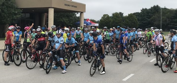 110 cyclists turned out for the inaugural Ride for Claire. 