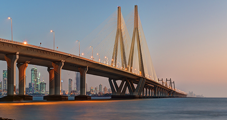 Bridge over water.