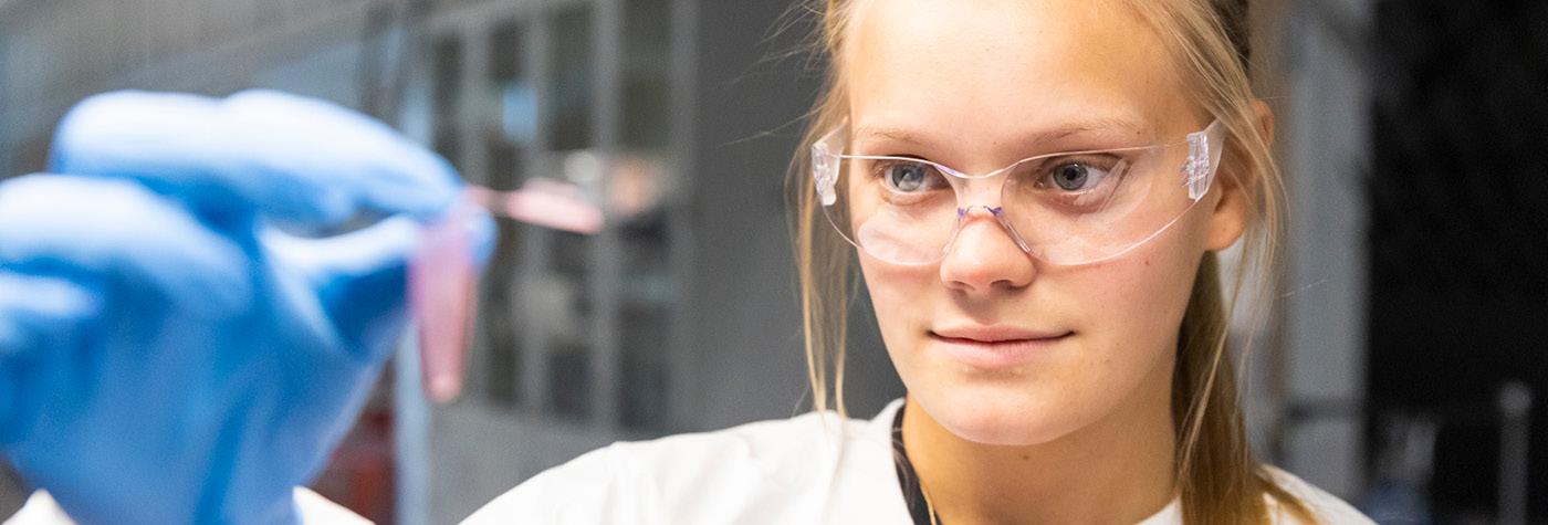 A researcher with the Barnstable Brown Diabetes and Obesity Research Center works in the lab. 