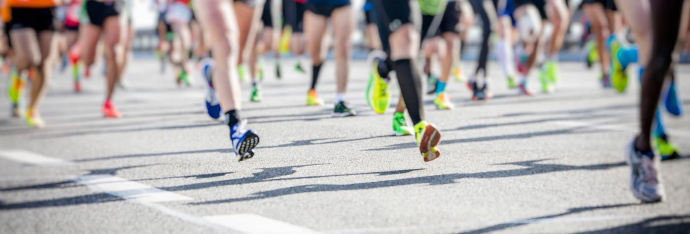 Runners taking part in race