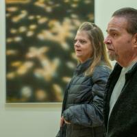 Ron Kelly and his partner Deborah walk to his appointment with cardiologist at UK HealthCare.