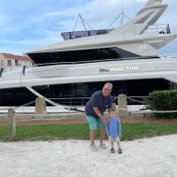 James Fielding and his young grandson