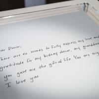 Letter to an organ donor from an anonymous donor organ recipient